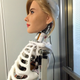 The Scarlett Johansson humanoid bot, called Mark One, being built.
